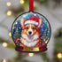 Akita Snow Globe Decoration